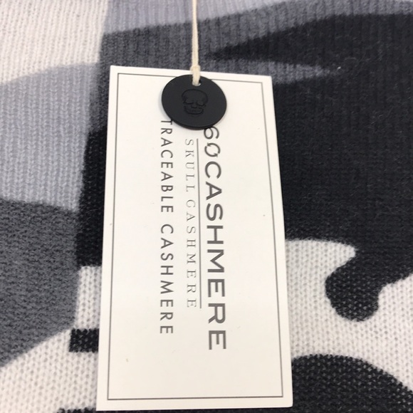 NWT SKULL CASHMERE Camo Sweater - Picture 7 of 10